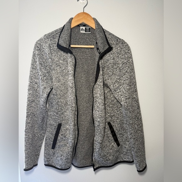RBX Women's Gray and Black Scrub Jacket - Picture 1 of 6